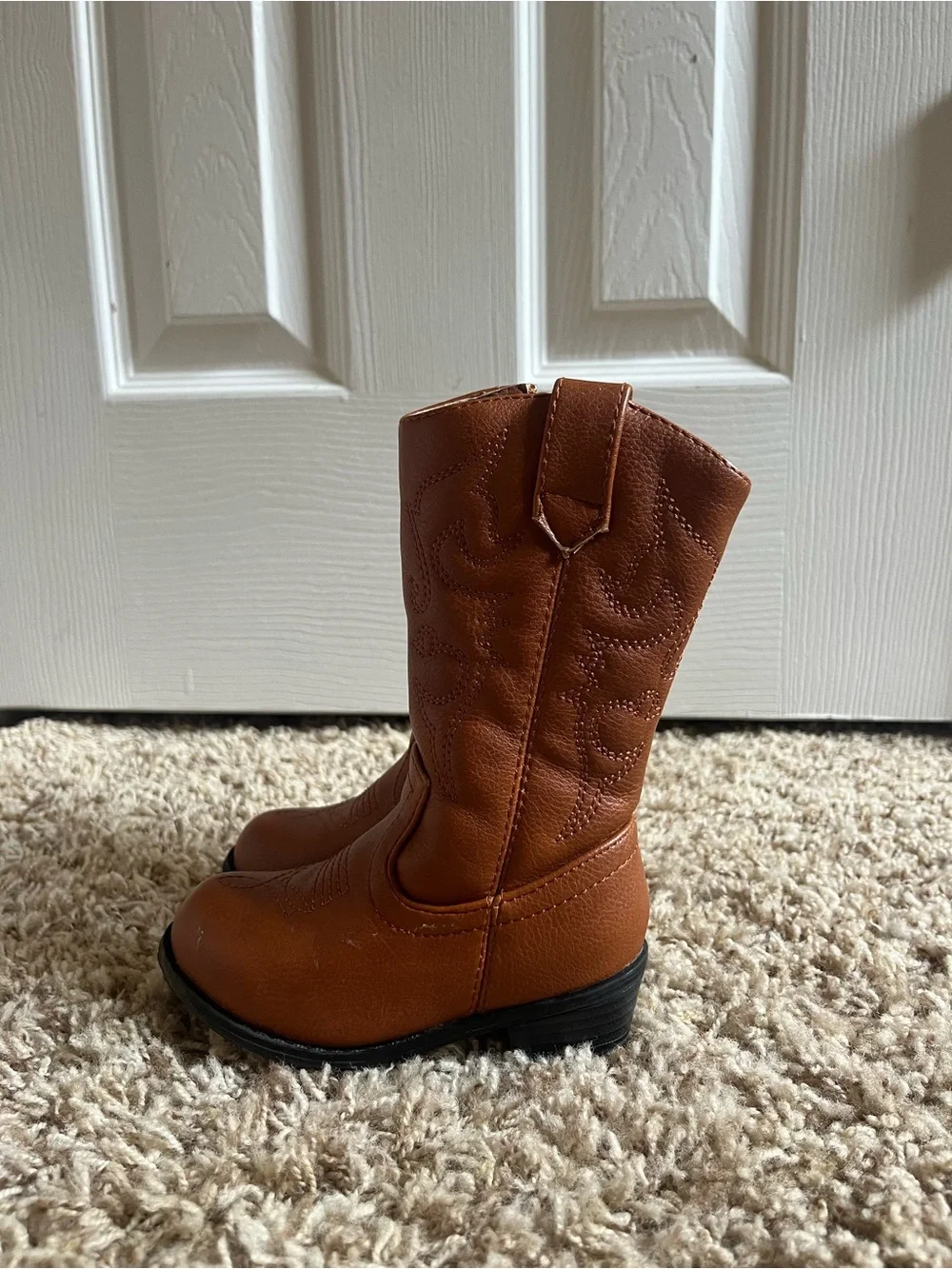 Kids Brown Western Cowboy Boots - Stylish Toddler Toy Boots